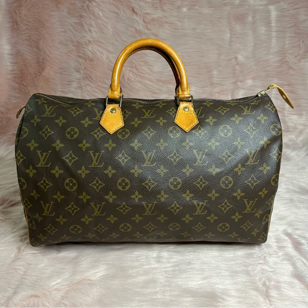 Louis Vuitton Brown Monogram Canvas Speedy Handbag